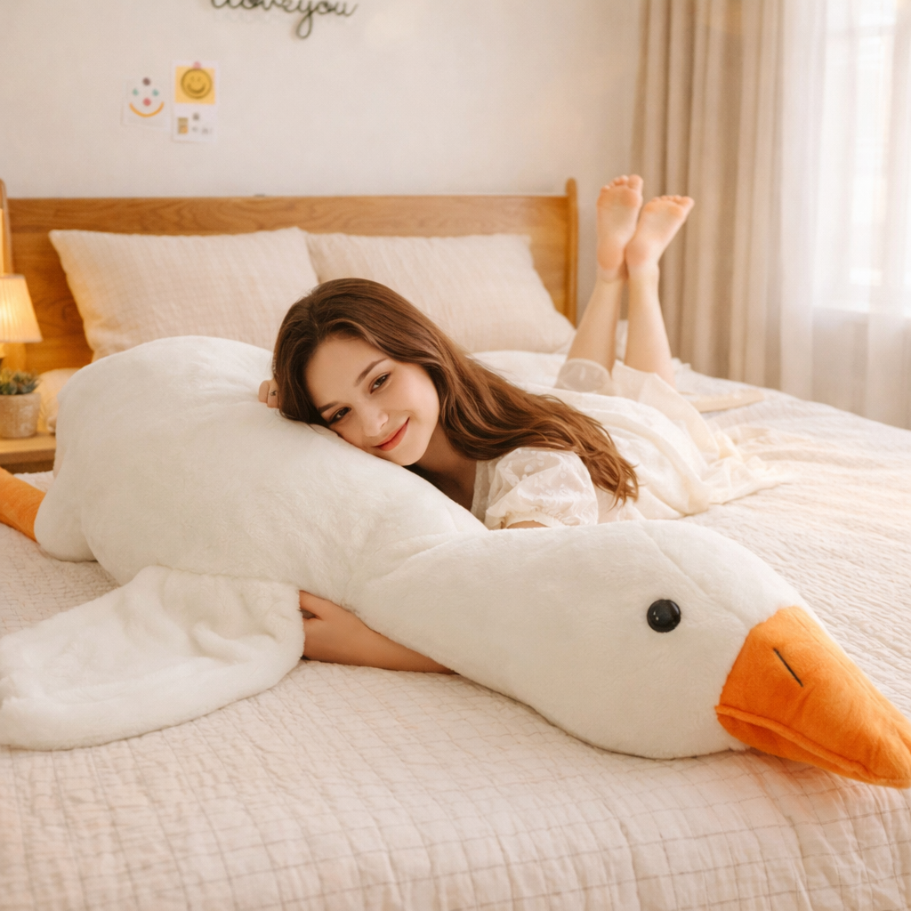 White Geese Plush Toy