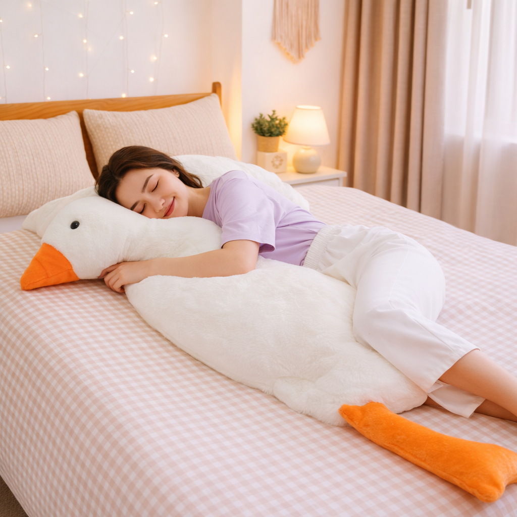 White Geese Plush Toy